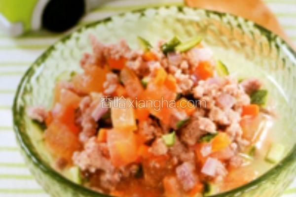 什锦猪肉菜末
