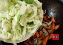 香菇烧菜花的做法图解5
