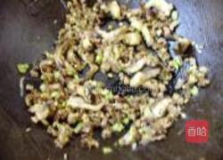肉末香菇菜花的做法图解3