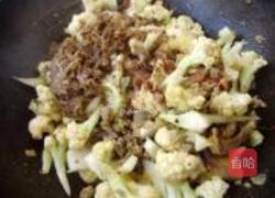 肉末香菇菜花的做法图解5