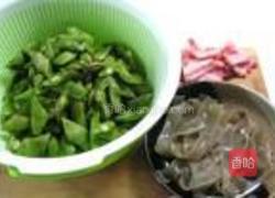 油豆角烧川粉的做法图解2