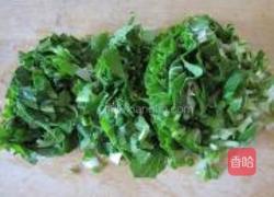 小白菜炒饭的做法图解1