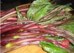 凉拌红菜苔的做法图解1