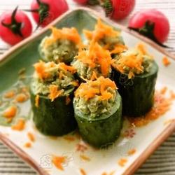 豆香咸蛋黄瓜盏的做法[图]