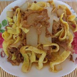 肉末炒凉粉的做法[图]