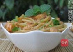 肉酱虾仁拌意面的做法图解18