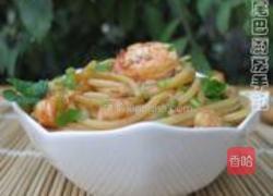 肉酱虾仁拌意面的做法图解21