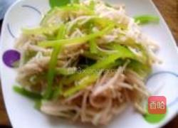 凉拌芹菜金针菇的做法图解5