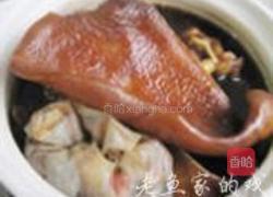 荞菜炒卤猪耳的做法图解3