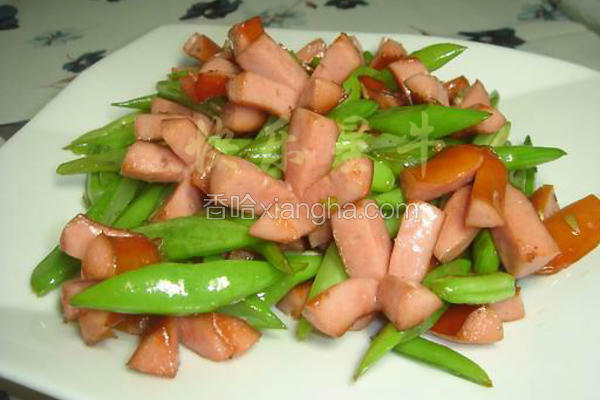 四季豆脆皮肠