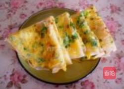 韭菜鸡蛋饼的做法图解4