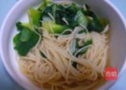 青菜虾皮拉面的做法图解10