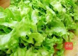 蚝油甘蓝生菜丝的做法图解2