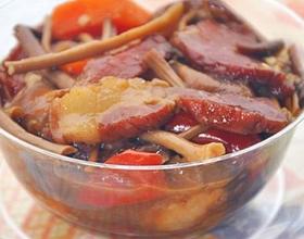 茶树菇烧腊肉[图]
