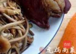 茶树菇烧腊肉的做法图解1