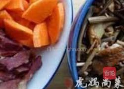 茶树菇烧腊肉的做法图解2