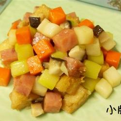 五彩豆腐的做法[图]