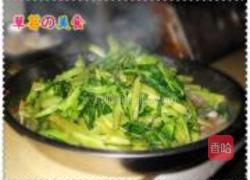 腐乳炒通心菜的做法图解5