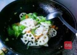 素炒藕片的做法图解7