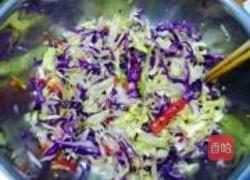 紫甘蓝拌生菜丝的做法图解4