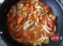 番茄金针菇烩肉丝的做法图解8