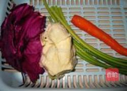 凉拌翡翠青紫包的做法图解1