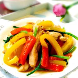 橙汁双椒鸡柳的做法[图]