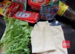 铁板豆皮卷的做法图解1