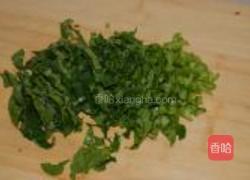 榄菜肉末炒芥兰叶的做法图解1