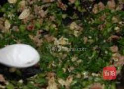 榄菜肉末炒芥兰叶的做法图解7