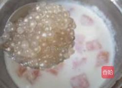 牛奶木瓜西米露的做法图解5