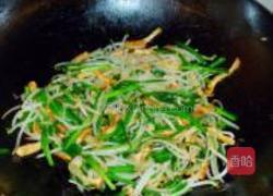 豆干韭菜炒豆芽的做法图解7