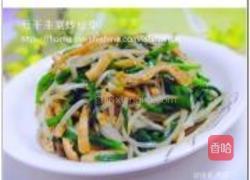 豆干韭菜炒豆芽的做法图解8
