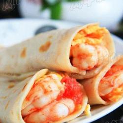 鲜虾鸡蛋饼的做法[图]