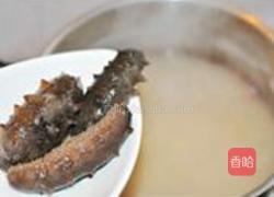 海参小米粥的做法图解3