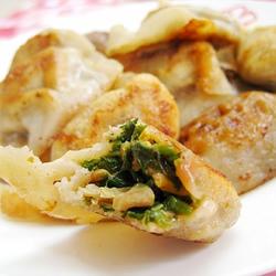 苋菜鸡蛋馅素煎饺的做法[图]