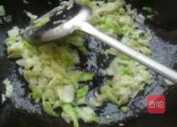 包菜蛋炒饭的做法图解4