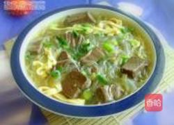 羊血粉丝豆皮汤的做法图解8