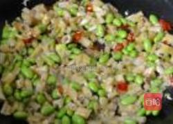 酸笋辣炒毛豆的做法图解6