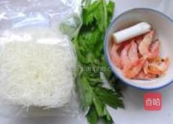 快手虾仁炒米粉的做法图解1