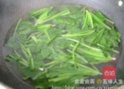 芝麻伴菠菜的做法图解2