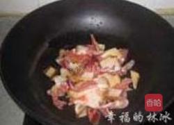 酢广椒炒腊肉的做法图解3