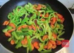 菜椒炒虾米的做法图解5