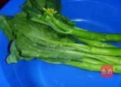 白灼芥蓝的做法图解1