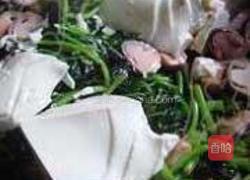 苋菜草菇嫩豆腐的做法图解4