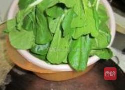 蒜香虾油炒小白菜的做法图解2