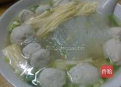 肉丸粉丝腐竹汤的做法图解6