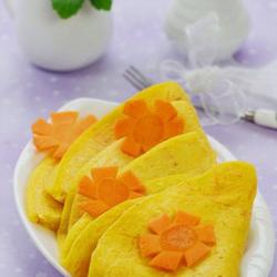 胡萝卜玉米蛋饼的做法[图]