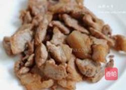 黄秋葵炒肉的做法图解3