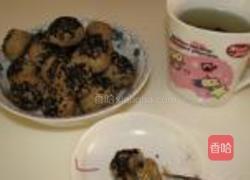 咖啡黑芝麻酥球的做法图解11